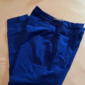 Brand new royal blue slim ankle pants
